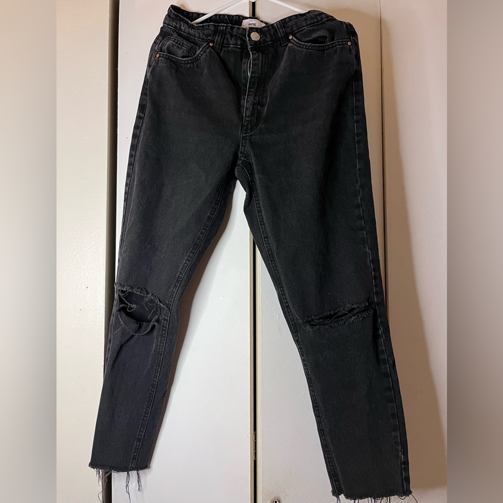 Size 8 black mom jeans